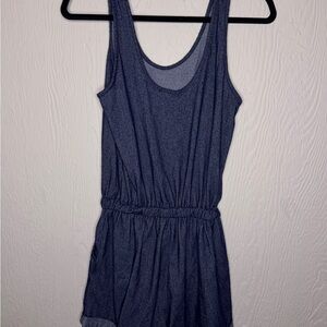 ✨3 for $20✨Navy Blue Sleeveless Romper with Scoop Neckline and Elastic Waist
